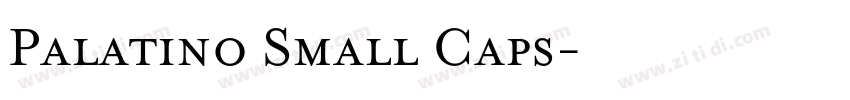 Palatino Small Caps字体转换